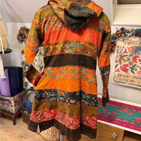 NWT Impo Orange Cotton Zippered Tunic Jacket S/M - Picture 3 of 6